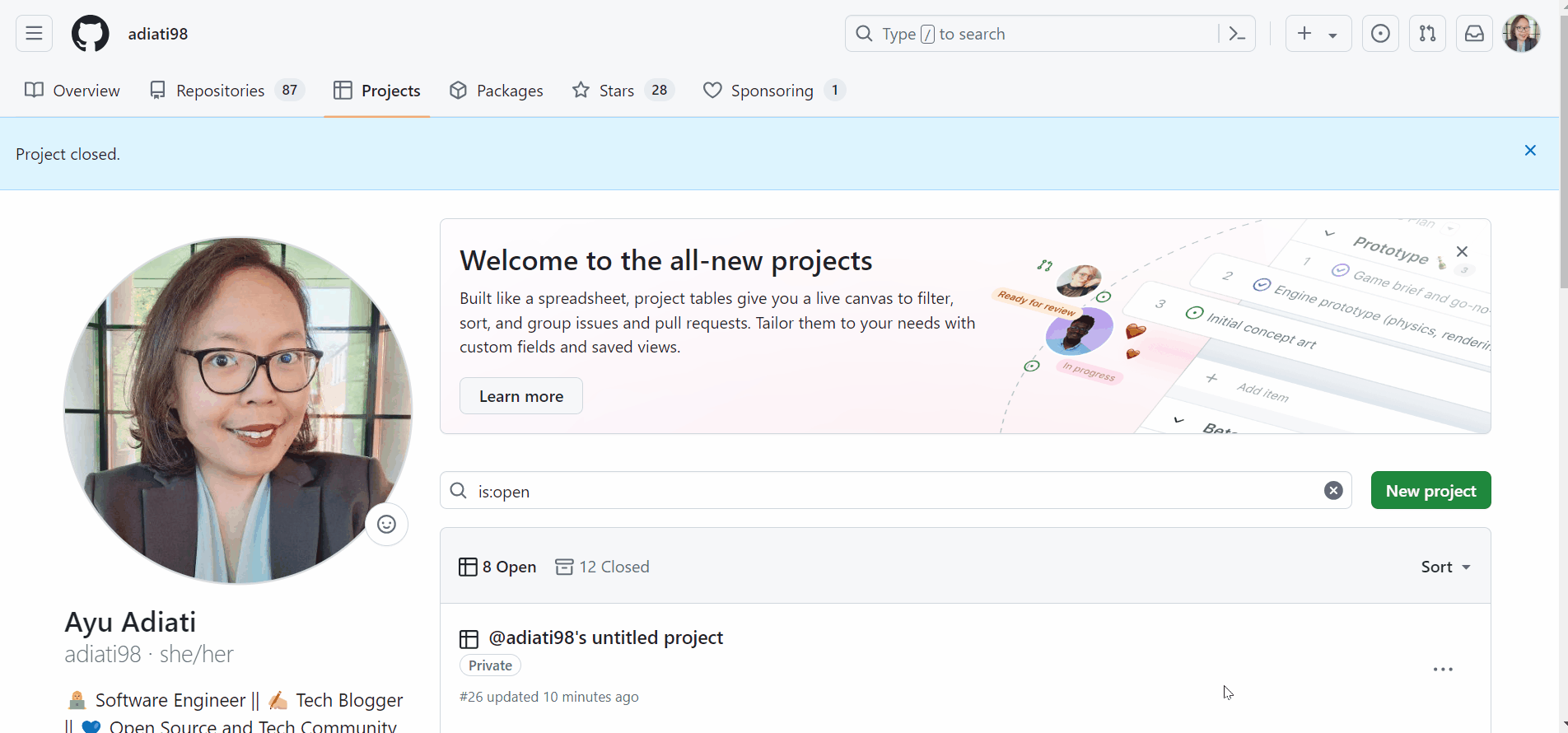 GitHub Project Boards GIF